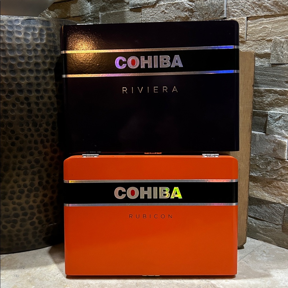 COHIBA Empty Cigar Boxes- set of 2